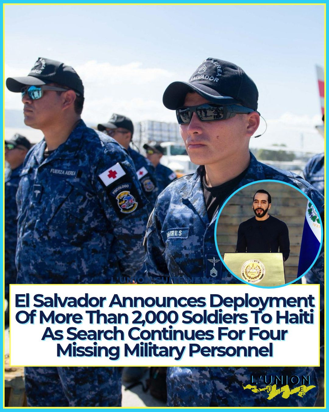 El Salvador is increasing its military presence in Haiti as the search continues for four Salvadoran military personnel who disappeared following a gang attack earlier this month.
On Wednesday, October 28, Salvadoran President Nayib Bukele spoke by phone with Haitian Prime Minister Alix Didier Fils-Aimé about the ongoing rescue operation and security cooperation between the two countries.
According to El Salvador's Ministry of Foreign Affairs, the country is carrying out a large-scale military deployment involving more than 2,000 soldiers to help locate the missing men and support operations against armed gangs in Haiti.
The four Salvadorans, identified as aviation technicians, went missing on October 18 after armed gangs attacked their armored vehicle in the Croix-des-Bouquets area, outside Port-au-Prince. Although they reportedly escaped the burning vehicle, contact with them was lost.
The announcement comes just one day after Le Nouvelliste reported that 690 additional Salvadoran soldiers had arrived in Haiti, bringing the total to approximately 1,300. The latest statement from El Salvador's government now places the broader deployment at more than 2,000 troops, although it does not specify how many have already arrived.
Haiti's government also confirmed the conversation between Bukele and Fils-Aimé. Both leaders discussed strengthening cooperation to find the missing personnel and address the country's ongoing security crisis.
Bukele reaffirmed El Salvador's commitment to supporting Haiti's fight against armed gangs. However, the four missing Salvadorans have not been confirmed rescued, and their whereabouts remain unknown.
The growing military presence comes as Haiti continues struggling with gang violence, with many communities still waiting for lasting improvements in security.
#lunionsuite #haitianamerican