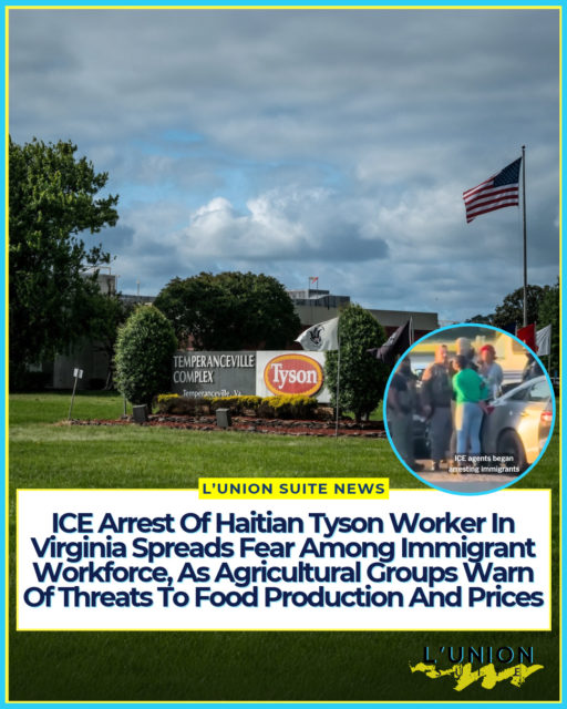 An ICE arrest of a Haitian poultry plant worker in Temperanceville, Virginia, has spread fear among the immigrant workforce at a Tyson Foods facility and across the Delmarva Peninsula. Agricultural groups are now warning that the administration’s enforcement operations threaten the nation’s food production and grocery prices.
According to @NYTimes, on August 18, ICE agents arrested Frandrich Pierre, a Haitian asylum seeker who held a valid work permit, outside the Tyson Foods plant. Pierre had worked there for two years sorting chicken parts for $21 an hour. He was later released and has an upcoming asylum hearing. The arrest, captured on video by coworkers, prompted many Haitian workers to stop reporting to work out of fear.
The revocation of Temporary Protected Status for Haitians has led ICE to arrest people who had been living and working in the U.S. legally. The Delmarva Peninsula, spanning parts of Delaware, Maryland, and Virginia, is a major poultry processing hub for large producers including Tyson, Perdue, and Mountaire. These companies have long relied on Haitian labor and, in some cases, offered to sponsor work visas and permanent residency. Now, many workers are staying home or going into hiding, leaving plants short-staffed.
While ICE has not conducted raids inside the poultry plants themselves, workers told The New York Times that companies are scrambling to hire and train replacements. None of the three major producers, Perdue, Mountaire, or Tyson, commented on the impact. Tyson has issued letters for employees to carry that ask law enforcement to “allow our team member to come to work” and state that their work is “crucial to Tyson’s continuing operations.”
Last week, a coalition of food industry groups warned President Trump that the immigration crackdown is affecting the nation’s food supply. At a protest in Salisbury, Maryland, residents said companies are not doing enough to protect longtime immigrant employees, some of whom have worked at the plants for decades. As ICE continues deportations to Haiti, workers are being returned to a country in crisis.
Source: New York Times
#lunionsuite #haitianamerican #haitia