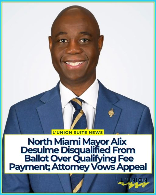 Haitian-American North Miami Mayor Alix Desulme has been removed from the November 3 ballot after a Miami-Dade Circuit Court judge ruled that he failed to properly pay his candidate qualifying fees under Florida law. The decision, issued as early voting began, effectively leaves challenger George Morgan as the sole remaining candidate in an unopposed race.
Circuit Judge Beatrice Butchko Sanchez ruled that Desulme’s two TD Bank cashier’s checks submitted on August 10 for $4,494 to the City of North Miami and $898.80 to the Election Trust Fund did not qualify as checks drawn directly on his campaign account, as required by Florida Statute § 99.061(7)(a)1. The instruments were bank-issued official checks signed by bank representatives rather than Desulme’s designated campaign treasurer. The judge rejected arguments of substantial compliance, writing that she considered whether a “no harm, no foul” approach could excuse the defect but concluded it could not, while noting the court does not wish to disenfranchise voters.
Morgan filed an emergency complaint on October 8 challenging Desulme’s eligibility. Miami-Dade County subsequently posted a notice to voters stating that a candidate in the mayoral race had been disqualified, resulting in an unopposed race in which “a vote cast in this race will not change the outcome as the remaining candidate is deemed by law to be elected.” Notices are expected at polling sites, on vote-by-mail ballots, and on the Supervisor of Elections website. Early voting started Monday, and the deadline to request a mail ballot is October 22.
Desulme’s attorney, Benedict P. Kuehne, said the mayor is disappointed in the ruling and intends to appeal. “He followed all requirements of the North Miami Code pertaining to elections,” Kuehne stated. “His opponent’s late filing after the qualifying period has closed is an unfair effort to sabotage the election process, undermine democracy, and prevent voters from casting ballots for their Mayor.” They have also alleged Morgan underpaid his own fees by 80 cents and indicated plans for a counterclaim.
Source: @Local10
#lunionsuite #haitianamerican