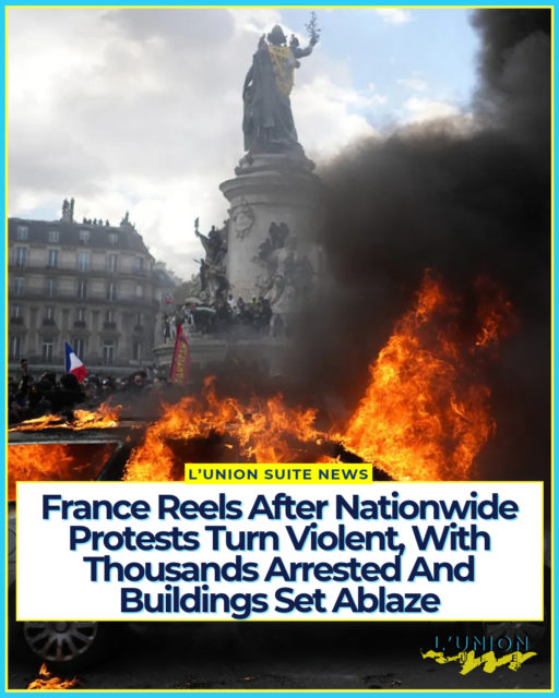 Hundreds of thousands of people marched across France on Saturday, October 17, in the largest mobilization since student protests over education conditions and the cost of living began last month. ⁠
⁠
Authorities estimated roughly 550,000 participants nationwide, including about 110,000 in Paris; organizers claimed closer to 800,000. What began as calls for better school resources and relief from rising prices quickly descended into some of the worst urban unrest the country has seen in years, with looting, arson, and clashes with police dominating the aftermath.⁠
⁠
In Paris, the main gathering formed at Place de la République, where the statue of Marianne was draped in a yellow vest, before the march moved toward Place de Clichy. The protests grew out of high-school actions that started in mid-September, particularly in working-class suburbs, over overcrowded classrooms, teacher shortages, dilapidated buildings, and unequal resources. They expanded drawing unions, parents, teachers, and remnants of the Yellow Vests movement against declining public services and living costs that many say feel increasingly out of reach.⁠
⁠
While the majority of demonstrators marched peacefully, fringe groups engaged in violence. Police deployed tear gas, stun grenades, and water cannons. Cars and street furniture were set alight, shops were looted, and public buildings were targeted.  Video circulating even show a Haitian flag waving alongside Palestinian and French flags on streets near Boulevard de la Madeleine.⁠
⁠
President Emmanuel Macron addressed the nation Sunday condemning the violence as unjustified and saying the images provoked “anger and shame.” He distinguished legitimate peaceful grievances from those seeking chaos, stopped short of declaring a state of emergency⁠
⁠
President Donald Trump posted on Truth Social that “France is burning,” blaming immigration: “The immigration of people from an entirely different world, people with hatred in their hearts, has shattered that once great country. Close your Borders and take control, before it is too late!” ⁠
⁠
Source: sansazb @cnn @phoenixtv_news⁠
#lunionsuite #haitianamerican