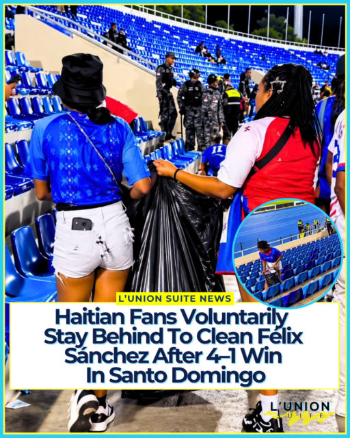 After Haiti’s 4–1 win over the Dominican Republic on Thursday night, some Haitian fans stayed in the stands at Estadio Olímpico Félix Sánchez and voluntarily picked up the trash left behind.
Videos shared Friday show volunteers gathering snack bags, plastic bottles, and aluminum containers by hand. Dominican newspaper Hoy reported the scene, and local outlet Altanto also noted that several Haitian supporters joined a cleanup after the final whistle.
Those clips are not what is traveling in the Dominican press. The videos dominating coverage show fans forcing a gate before kickoff. Diario Libre, NTN24, and others led with the disorder, the damaged door, and Sports Minister Kelvin Cruz’s announcement that Haiti’s national team will not be allowed to play again in Dominican facilities. The voluntary cleanup has been reported, but it is not the clip going viral.
Inside the stadium, the night had been a football occasion. Haitian supporters, many of them residents of the Dominican Republic or fans who crossed the border, made up most of a crowd of about 25,000. Haiti led from the ninth minute through Deedson Loocius, then added more after the break, including two goals from Wilson Isidor. The Dominican Republic pulled one back through Dordi Ronero. The win moved Haiti to nine points in the group.
For the fans who stayed, the cleanup was a small answer to a louder story. Not everyone remained. Those who did left their section clearer than they found it.
#lunionsuite #haitianamerican #haitian