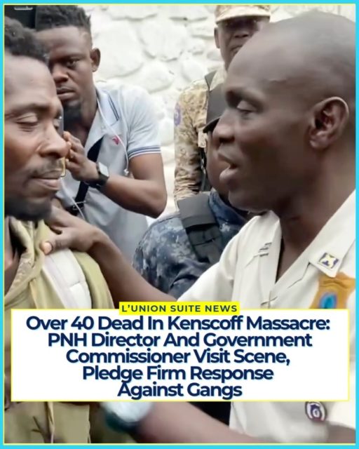 At least 40 people were killed in a brutal overnight gang attack on the hillside commune of #Kenscoff, just outside #PortauPrince, according to local authorities. The assault, carried out by members of the Viv Ansanm coalition late Sunday into early Monday, targeted residents and a displaced persons camp sheltering inside a church, leaving bodies scattered, homes and vehicles burned, and dozens wounded or missing.
Mayor Jean Massillon described the attack as “a night of terror,” confirming that armed men stormed homes and the church, executing people and setting fires. Rights groups and local reports place the death toll between 30 and more than 40, with searches for the missing still ongoing.
On Monday, August 24, Police Nationale d’Haïti (PNH) Director General André Jonas Vladimir Paraison and Port-au-Prince Government Commissioner Fritz Patterson Dorval traveled to Kenscoff. The high-level visit came as security forces, including specialized units and armored vehicles, secured the area amid a large crowd of residents demanding stronger protection.
In statements on the ground, Paraison reaffirmed that the police would not back down. He emphasized ongoing presence in key points across the commune, the deployment of reinforcements, and the institution’s determination to support the population against advancing gangs. The government commissioner addressed questions about coordination between police and judicial authorities, noting the resources already allocated to Kenscoff and the need for technical responses from the PNH leadership while justice officials handle their side of investigations.
Video Source: @Passioninfoplus
#lunionsuite #haitianamerican #haiti