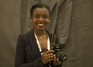 Nathalie Dortonne, University of Florida visual journalism student. (Huyan Jiang/ONA Student Newsroom)