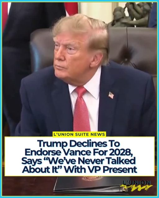 Ala wont! President Donald Trump refused to commit to endorsing Vice President JD Vance for the 2028 Republican presidential nomination on Tuesday, even with Vance standing nearby in the Oval Office. He told reporters the two have never discussed the topic and that it is too early to talk about the next election.
The exchange came a day after Vance told journalist Mark Halperin on 2Way that he believed Trump would endorse him if he ran, though Vance also said the two had not discussed it and that Trump might prefer to let a primary contest play out.
The moment drew attention because Vance is widely viewed as an early front-runner for the 2028 GOP nomination and has received strong support at recent Republican events, including chants of “JD! 48!” at a midterm convention. Trump has previously praised both Vance and Secretary of State Marco Rubio as a potential “dream team,” but he has consistently avoided choosing a preferred successor or locking in an early endorsement.
Both men stressed that the immediate priority remains the November midterms. The public non-commitment with the vice president present fueled speculation about the post-Trump Republican field and the degree of certainty Vance can claim about Trump’s support.
#lunionsuite #haitianamerican #haitian