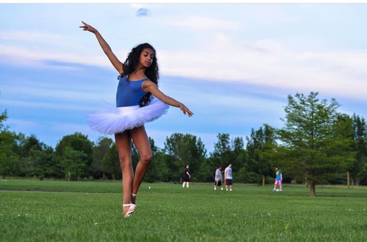 "Carefree" Photo: Haitian Ballerina Sasha Manuel | @sasha_ballerina instagram 