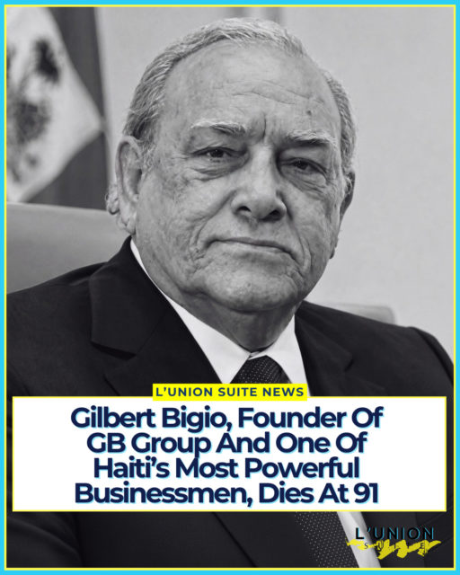 Haitian businessman Gilbert Bigio, founder of the GB Group conglomerate and long described as one of Haiti’s wealthiest private-sector figures, died Tuesday, September 29, in Florida at the age of 91. Funeral services are scheduled for Thursday, October 1, in Hollywood, Florida. Circumstances of his death were not publicly detailed.
Born around 1935 into a Sephardic Jewish family originally from Aleppo, Syria, Bigio belonged to a lineage that settled in Haiti in 1896 and built commercial interests over generations. He became the de facto leader of Haiti’s small Jewish community and served for years as honorary consul of Israel; his son Reuven later held the same honorary post. His wife is Monique Bigio.
Bigio founded GB Group in 1972, beginning with Aciérie d’Haïti (Haitian Steelworks). By the 1980s the steel operation controlled nearly all commercial steel in the country. The group then expanded into construction materials, consumer goods, edible oils (Huileries Haïtiennes), energy and fuel (including GB Energy and former Texaco operations in the Dominican Republic), telecommunications, real estate, banking, logistics, and infrastructure. Port Lafito, a major private port project in Haiti’s West Department, was among its signature investments. In recent years the group adopted a new identity as B|G|O (Builders of Great Opportunities).
For decades Bigio was routinely called Haiti’s first billionaire and one of the richest men in the Caribbean. He operated largely behind the scenes while the family network remained one of the country’s largest private-sector groups.
His later years were marked by international sanctions. On December 2, 2022, Canada imposed economic sanctions on Bigio, along with Reynold Deeb and Sherif Abdallah, under its Haiti-related Special Economic Measures. Bigio remained listed; no Haitian or Canadian criminal conviction was reported in connection with those allegations. The United States had previously sanctioned him and family members in the early 1990s over alleged support for the military regime that ousted President Jean-Bertrand Aristide; those U.S. measures were later lifted. He is survived by his wife and children.#lunionsuite