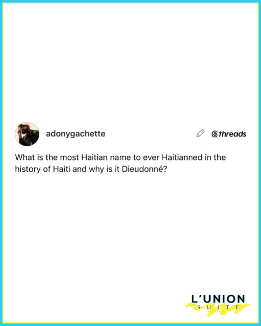 #LetsTalkAboutIt 🤭🇭🇹
✍🏾 @adonygachette
#lunionsuite #haitianamerican #haitian #caribbean