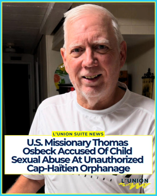 Thomas “Tom” Osbeck, a longtime American missionary who spent more than two decades working with children in Haiti, faces allegations of sexual abuse involving minors at an unauthorized orphanage he operated in the Morne Rouge area of Cap-Haïtien.⁠
⁠
Haitian police say members of the public brought Osbeck to local authorities amid the claims. Cap-Haïtien police spokesperson Arold Jean told the Associated Press that U.S. authorities arrested him there on Sept. 30. Investigators determined the orphanage lacked the required operating authorization. At the site, Haitian authorities found at least 12 minors. A review of Osbeck’s cellphone revealed sexually explicit messages sent to children, Jean said. Twelve children, including 11 girls between the ages of 7 and 17, underwent medical examinations. ⁠
⁠
Jean has said he expects Osbeck to be extradited to the United States. No formal charging documents or U.S. Justice Department statement naming specific counts against him have been released. It is not clear whether he has legal representation.⁠
⁠
Osbeck has long been publicly identified as a founder and former executive director of Jesus in Haiti Ministries, a Fort Wayne, Indiana-based Christian nonprofit. In a recorded church talk he described first traveling to Haiti around 1998, returning, and naming the ministry after that experience. The organization’s own history places its formal start in 2003.  The Cap-Haïtien orphanage now under investigation is separate from that earlier work, according to available reporting. He's also linked to an organization called Ignite Your Faith Ministries.⁠
⁠
The case arrives amid other recent prosecutions involving American missionaries and Haitian children. Maylon Foshee, 23, of Mansfield, Louisiana, was charged in U.S. federal court in September with illicit sexual conduct with minors during trips to Gonaïves. Jeriah Mast, a former worker with Christian Aid Ministries, pleaded guilty the same month to federal counts tied to abuse in Haiti. In a separate matter, Michael Geilenfeld was convicted last year in Miami of sexually abusing boys at an orphanage he founded in Port-au-Prince.⁠
⁠
#lunionsuite #haitianamerican