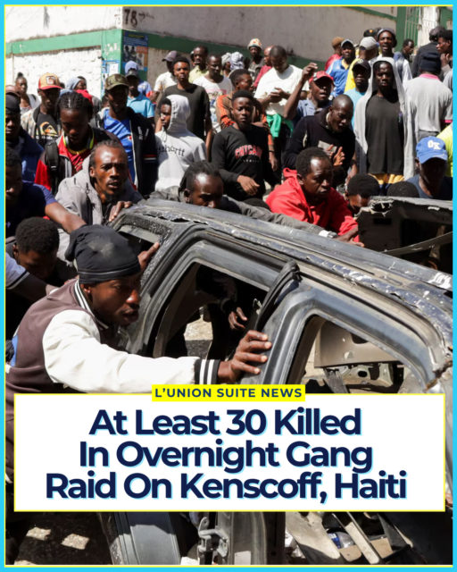 At least 30 people were killed in an overnight gang attack on Kenscoff, a hillside community overlooking Haiti’s capital Port-au-Prince, according to the town’s mayor and rights groups.
Kenscoff Mayor Jean Massillon on Monday, August 24, said that armed men raided the area late Sunday into early Monday. He described it as a “night of terror” in which attackers “sowed chaos,” entered homes, killed residents, and set properties on fire. Massillon said at least 30 people died; he and other officials noted that a full toll remained difficult to confirm due to access and communication problems.
The Haitian rights group RNDDH estimated 30 to 40 killed and 15 to 20 wounded in the raid, which began around 10:30 p.m. local time. Local accounts described bodies along roads and survivors discovering relatives among the dead.
Attackers, identified by the mayor as members of the Viv Ansanm (also spelled Viv Asanm) gang coalition, targeted homes and a church sheltering people already displaced by earlier violence. Several houses were burned, including the residence of Dr. Jean William “Bill” Pape, a leading Haitian public-health expert and HIV/AIDS researcher who runs an NGO serving patients with HIV and tuberculosis.
Kenscoff occupies a strategic hillside position overlooking routes into Pétion-Ville (home to embassies, upscale hotels, and the temporary seat of government) and roads linking the capital to southern Haiti. Massillon and reports indicate roughly a dozen attacks by armed gangs since the previous year. A major wave from late January to March 2025 killed more than 260 people, destroyed or burned about 200 homes, and forced around 3,000 residents to flee, according to UN estimates.
The latest attack fueled public anger over inadequate protection. Haiti’s prime minister’s office condemned the “heinous attack,” stated that security forces were on high alert with reinforcements being deployed, and declared that “Kenscoff will not be abandoned” and that government authority would be restored without delay.
📸 REUTERS/Fildor Pq Egeder
(AP Photo/Odelyn Joseph)
#lunionsuite #haitianamerican