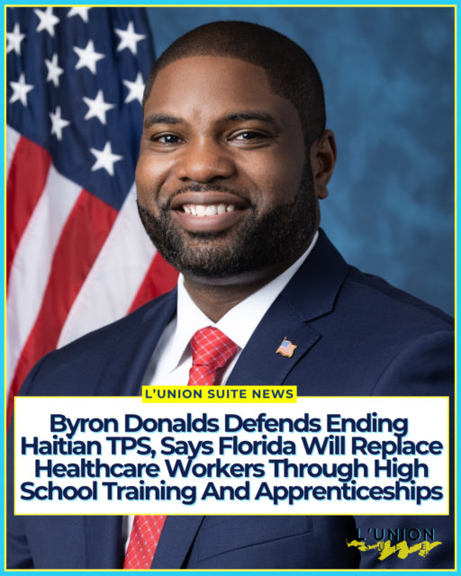 Floridians…. Florida Rep. Byron Donalds, your Republican nominee for governor, defended the Trump administration’s termination of Temporary Protected Status (TPS) for Haitians on CBS’s Face the Nation [@Facethenation] on Sunday and outlined a plan to fill potential gaps in the state’s healthcare workforce through domestic training programs.⁠ 😑😑
⁠
Host Margaret Brennan noted that about 158,000 Haitians had been living legally in Florida under TPS before the program ended. She cited the State Department’s “Do Not Travel” advisory for Haiti, pointing to crime, lack of healthcare access, kidnapping risks, and other dangers, and asked whether those conditions justified continued protection. Brennan also referenced fellow Florida Republicans, including Rep. Maria Elvira Salazar, who have described TPS holders as essential to the workforce, particularly the estimated 100,000 Haitians working in healthcare across the state. She asked how Florida would replace those workers if they were deported.⁠
⁠
Donalds addressed conditions in Haiti, saying he has met with the country’s transitional government and its ambassador. “They’re working on security forces right now as we speak to begin to stabilize Haiti. They’ve got about a quarter to half of the country under control from the gangs that basically took over Haiti,” he said.⁠
⁠
He then argued that TPS was never meant to be permanent. “The Biden administration, through enforcement, took the ‘T’ off the program. They turned that into a permanent program,” Donalds said, criticizing broader Biden-era policies on borders and asylum.⁠
⁠
On the workforce question, Donalds pointed to training Florida’s own young people and adults. “What we want to do is, number one, we want to make sure that our kids coming out of high school are having internships and apprenticeships,” he said. He cited his “Launchpad” initiative, which aims to connect high school juniors and seniors with apprenticeships and internships so they can move directly into jobs upon graduation. He also called for strengthening adult education and career transition programs so workers can shift into high-demand fields like healthcare.⁠
⁠
#lunionsuite #haitianamerican