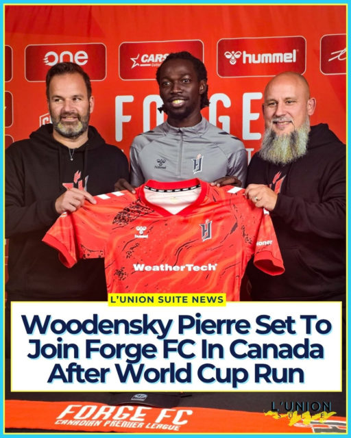Haitian midfielder Woodensky Pierre is taking the next step in his career, with the 21-year-old set to join Forge FC in Hamilton, Ontario.⁠
⁠
Pierre is leaving Violette AC after reportedly agreeing to a two-and-a-half-year contract with an option for an additional season, according to Dynamique Info Sport. The Canadian club is expected to officially present him on Wednesday, August 26.⁠
⁠
The move would take @woodensky06 from Haiti’s domestic league to the Canadian Premier League, giving the young Grenadier a new opportunity to develop and compete at the professional level in Canada.⁠
⁠
Pierre made headlines earlier this year when he was called up to Haiti’s senior national team for the first time ahead of the 2026 World Cup. He was the only player based in Haiti included in that 26-man squad, according to reports at the time.⁠
⁠
For Pierre, the move comes at an important point in his young career. After representing Haiti on the international stage, he is now preparing to take his talents abroad.⁠
⁠
From Violette AC to Canada, another young Grenadier is opening a new chapter.⁠
⁠
#lunionsuite #haitianamerican