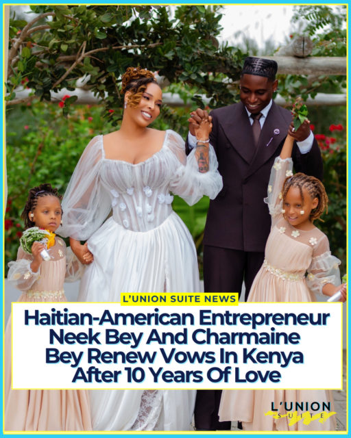 We Love To See It!! 😍💍
Haitian-American entrepreneur @NeekBey and his wife, former Black Ink Crew: Chicago star @CharmaineBey, marked a decade together and seven years of marriage with an intimate vow renewal at Ubuntu Kreative Village in Kenya, the country they now call home.
The couple have been longtime supporters of L’Union Suite, and L’Union Suite has followed their journey since day one. Neek, a Howard University alum, first connected with Charmaine years after they met on campus. They began dating in July 2016. About three years later, the couple eloped in a courthouse ceremony on their own terms. Over the following years they welcomed two daughters, Nola and Charli. Charmaine, who is from the New Orleans area, lost both of her parents during her pregnancies, her mother while expecting Nola and her father while carrying Charli. The couple has said those losses tested and ultimately strengthened their partnership.
In mid-July 2026 the family relocated from Los Angeles to Kenya, arriving at Jomo Kenyatta International Airport with 13 suitcases. What began as an anniversary trip became a permanent move after they researched several African countries and chose Kenya for its hospitality, culture, family-oriented pace, and opportunities. They have described Nairobi as feeling like “the New York City of Africa.”
The vow renewal took place at Ubuntu Kreative Village, an eco-lodge and farm retreat near Nairobi. They exchanged handwritten vows in front of their daughters, family, and close friends. Neek said the setting felt natural and peaceful, matching the tone of their relationship. Charmaine called the ceremony a celebration of everything they had built while stepping into a new chapter.
Both are entrepreneurs. They run Bey Moss and Love Loc Bey and have developed television projects together. They have said they plan to explore business opportunities in Kenya without rushing, focusing first on learning the country and adding value.
“Through all of it, we never lost the love,” Neek told Essence. After more than 3,650 days together, they describe love as a choice they continue to make.
📸 @Essence
#lunionsuite #haitianamerican