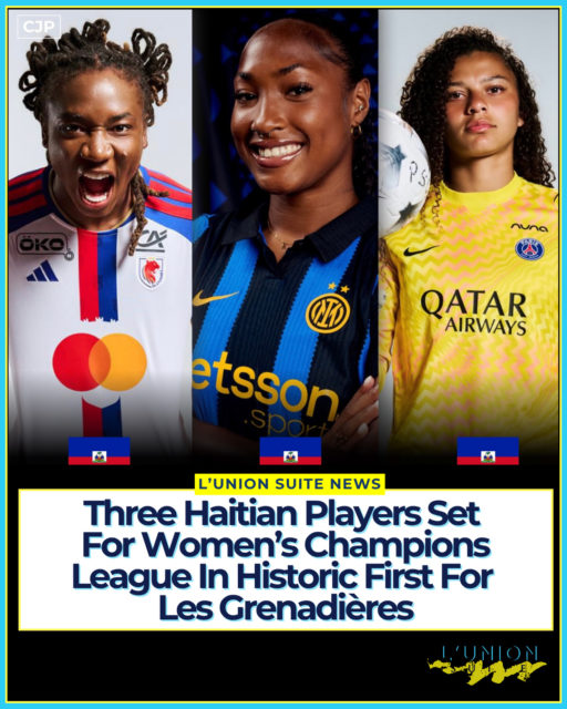 For the first time, three Haitian players will compete in the same UEFA Women’s Champions League campaign. 🇭🇹⚽️🇭🇹
Melchie Dumornay of OL Lyonnes, Brittany Raphino of Inter Milan, and Océane Toussaint of Paris Saint-Germain are all entered in the 2026–27 Women’s Champions League. Three Grenadières. Three major European clubs. One historic first for Haitian women’s football.
Dumornay is already a star at the highest level. Born in Mirebalais, she has become one of OL Lyonnes’ most important players, scored five goals in last season’s Champions League, helped the club reach the 2026 final in Oslo, and was named to UEFA’s Team of the Season. She was also the first Haitian nominated for the Ballon d’Or.
Raphino arrived in Italy this summer. Born in Randolph, Massachusetts, to a Haitian father, the former Brown University standout signed a three-year deal with Inter Milan in July after two and a half seasons at Sporting CP in Portugal. She received her first Haiti call-up in April 2026 for World Cup qualifying. Inter are in Women’s Champions League qualifying this season, and the forward has already featured in the third round.
Toussaint is the newest piece. The 22-year-old goalkeeper, born in Bagnolet, France, came through the PSG academy, chose Haiti in April 2026, and made her senior debut on June 5 in a 2–1 win over New Zealand. She extended her PSG contract through 2028 and is in the Parisians’ Women’s Champions League squad as they contest qualifying against Eintracht Frankfurt.
Haiti, the U.S. diaspora, and France, three different roads to the same competition.
Whether all three reach the league phase or stay in qualifying, their presence in the same edition is already a landmark. From a first World Cup in 2023 to players at Lyon, Inter, and PSG in Europe’s biggest club tournament in the same season, Les Grenadières keep writing new pages.
📸 @caleb_jephte
#lunionsuite #haitianamerican #haitian