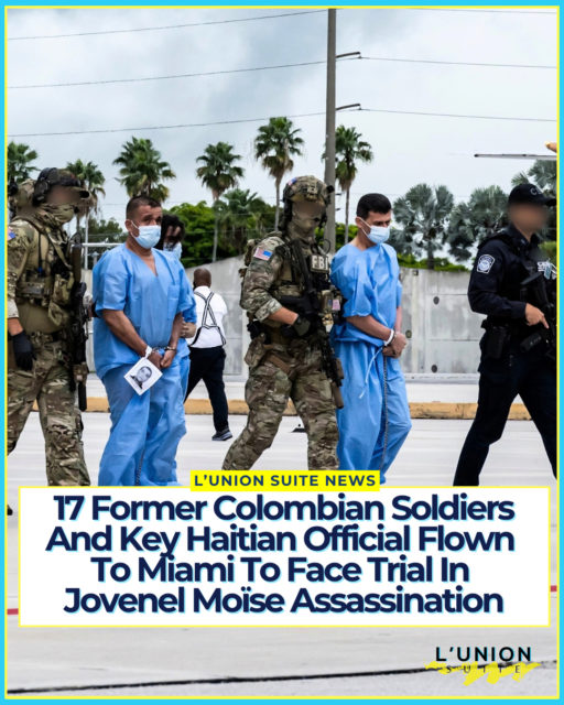 A U.S. military aircraft left Port-au-Prince on Sunday, September 20, carrying 18 men accused in the July 2021 assassination of Haitian President Jovenel Moïse. The group includes 17 former Colombian soldiers and Joseph Félix Badio, a former Haitian Justice Ministry official long identified by Haitian investigators as a central figure in the plot. They arrived in Miami to face federal charges in the Southern District of Florida.⁠
⁠
U.S. Attorney Jason Reding Quiñones confirmed the transfer, writing that 18 defendants were “transported in military plane from Haiti to face American justice.” He said 30 people have now been indicted in the case and that prosecutors are “not finished.” Haiti’s Justice Minister Patrick Pelissier confirmed the handover, saying the plane carried the 17 Colombians and Badio, whom Haitian authorities have described as the plot’s “orchestra leader.”⁠
⁠
The men boarded the gray military aircraft at Toussaint Louverture International Airport shortly before 11 a.m., dressed in light blue jumpsuits. They appeared in a Miami federal courtroom on Monday. Badio, 63, was brought in by wheelchair. The others arrived shackled. They face charges including conspiracy to kill or kidnap a person outside the United States and providing material support resulting in death. Those offenses carry potential life sentences.⁠
⁠
Moïse, 53, was shot dead in his bedroom at his private residence in Pétion-Ville on the night of July 6–7, 2021. His wife, Martine Moïse, was wounded but survived. The attack, carried out by a commando of mostly Colombian former soldiers, created a political vacuum that has fueled years of gang violence and displacement. U.S. prosecutors have long argued the plot was planned and financed in part from South Florida.⁠
⁠
Several people have already been convicted in Miami. In May 2026, a federal jury found four men guilty of conspiring to kill or kidnap Moïse and providing material support for the plot. Others have pleaded guilty. The new transfers come days before the scheduled trial of Christian Emmanuel Sanon, a South Florida resident accused of seeking to replace Moïse as president.⁠
⁠
#lunionsuite #haitianamerican