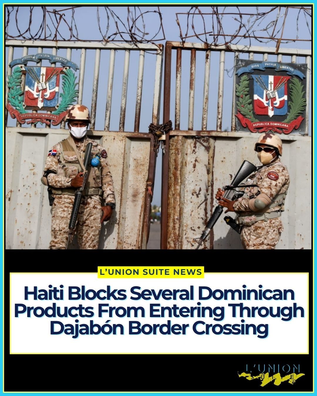 Haiti has tightened controls at its northern border with the Dominican Republic, blocking several types of Dominican goods from entering by land through the Dajabón–Ouanaminthe crossing.
Haitian police were stationed at the border bridge Monday as authorities began enforcing restrictions on products that regularly move through the busy commercial crossing. The affected goods include wheat flour, cooking oil, pasta, butter, margarine, drinking water, powdered juice, soft drinks, beer, snacks, detergent, plastic household items, construction iron and heavy construction equipment.
Mathieu Thierry, the Haitian customs collector in Ouanaminthe, was at the crossing as security personnel were instructed not to allow products included on the restricted list to enter. According to the reported directive, affected exports will instead have to enter Haiti by air or through seaports rather than through the Dajabón land crossing.
The move could have an immediate impact on merchants, drivers and families who depend on the binational market between Dajabón and Ouanaminthe for their livelihoods. It also comes as Haitian authorities continue efforts to strengthen control over goods entering the country through the Dominican Republic.
This policy did not begin today. In March 2025, Haiti's Ministry of Economy and Finance issued a circular ordering that foreign goods arriving through the Dominican Republic could no longer enter Haiti through land customs offices and instead had to arrive by sea. The order also called for Haitian customs, police and armed forces to increase surveillance along the land border.
#lunionsuite #haitianamerican