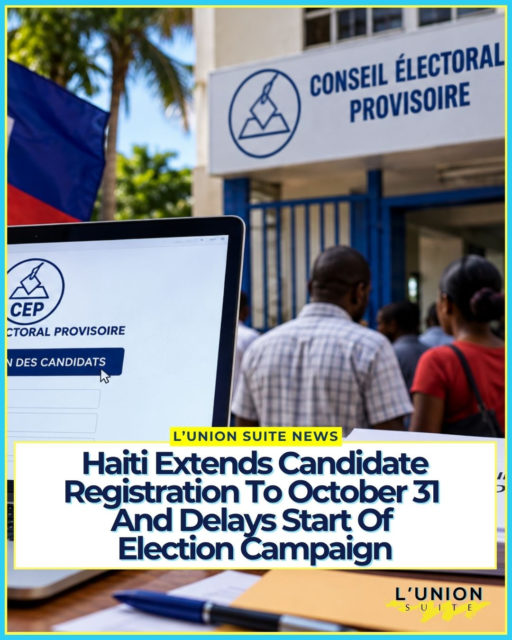Haiti is making another change to its election timeline.
The Provisional Electoral Council (CEP) has extended the deadline for candidates to register online and submit their required documents until October 31, 2026. The decision follows consultations with political parties and changes made to Haiti's electoral decree by the Council of Ministers on October 5.
The CEP has also postponed the start of the official election campaign. New campaign dates have not been announced yet. The council says it is working on an updated electoral calendar that will reflect the latest changes to the process.
Under the previous calendar, campaigning was supposed to begin October 5, with the first round of presidential and legislative elections scheduled for December 13, 2026.
For now, I would be careful about saying the December 13 election itself has officially been postponed. Some Haitian reporting is already questioning whether that date can still hold, but the CEP announcement cited here specifically confirms the registration extension and campaign delay while saying an updated calendar is being finalized.
Voter registration is also continuing, with the CEP encouraging eligible Haitians to complete the necessary steps to participate in the upcoming elections.
#lunionsuite #haitianamerican