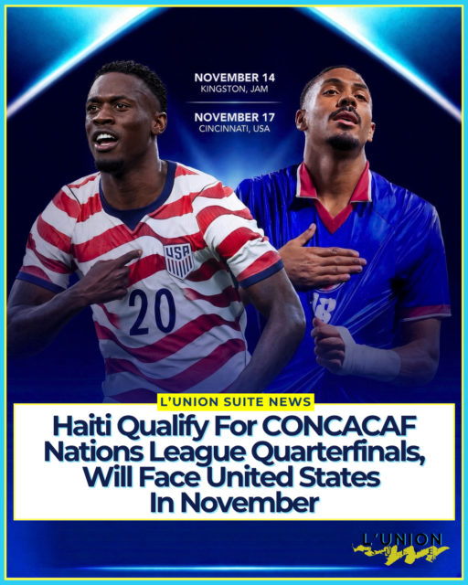 LET'S GO HAITI 🇭🇹
Haiti have advanced to the quarterfinals of the 2026/27 CONCACAF Nations League A and will meet the United States in a two-legged series next month, with a place in the Final Four and direct qualification for the 2027 Gold Cup on the line.
Les Grenadiers finished second in Group A with nine points from four matches (three wins, one loss) and a plus-four goal difference. They edged the Dominican Republic, which also finished on nine points, on goal differential. Curaçao won the group with 10 points.
Under new head coach David Badía, Haiti opened the group stage with a 3-2 comeback victory over Trinidad and Tobago at Sabina Park in Kingston, Jamaica. They followed with a 2-0 win over Costa Rica, also in Kingston, then defeated the Dominican Republic 4-1. Haiti closed the group with a 2-0 loss to Costa Rica but had already done enough to secure second place.
The United States, one of four pre-seeded teams that received a bye into the quarterfinals along with Mexico, Canada, and Panama, will face Haiti. The matchups were determined by CONCACAF rankings and final group standings, with the higher-ranked team hosting the second leg.
First leg: Saturday, November 14, 2026, at Sabina Park in Kingston, Jamaica. Kickoff is scheduled for 4:30 p.m. ET. Haiti will play its “home” leg at the neutral site in Jamaica due to ongoing security concerns in the country.
- Second leg: Tuesday, November 17, 2026, at TQL Stadium in Cincinnati.
The winner of the series will advance to the Nations League Final Four, scheduled for March 25–28, 2027, at SoFi Stadium in Los Angeles, and will qualify automatically for the 2027 CONCACAF Gold Cup. The loser will enter the Gold Cup preliminaries and must win a two-legged series in March 2027 to reach the tournament.
The United States hold a historical advantage in the series, and Haiti have not defeated the Americans since 1973. The November matches will be the first between the two teams in Nations League play.
For Haiti, the quarterfinal represents both a chance to build on their post-World Cup campaign and a significant test against one of CONCACAF’s top sides under Badía.
#lunionsuite #haitianamerican #haitian