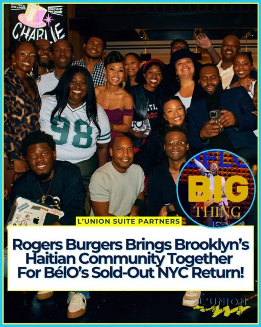 More than a concert, it was a celebration of Haitian music, culture, and community!⁠ 🇭🇹⁠
⁠
@Rogersburgersnyc, a Caribbean-American burger brand founded by Haitian American entrepreneurs Jonathan Pierre-Lafleur and Josue Pierre, sponsored BélO’s sold-out performance at Joe’s Pub on October 14, bringing together more than 30 invited guests, including community leaders, artists, activists, media, and nonprofit representatives.⁠
⁠
Before the concert, BélO stopped by Rogers Burgers in Flatbush to meet the co-founders, connect with local fans, and taste the restaurant’s signature Burger Créole, part of a menu recognized by The New York Times among its 19 Best Burgers in NYC.⁠
⁠
The evening also featured a special recognition as BélO received a New York City Council Citation from Council Member Farah N. Louis, presented by Democratic State Committeeman and Rogers Burgers co-founder Josue Pierre, honoring his contributions to Haitian music, culture, and community.⁠
⁠
From the restaurant in Flatbush to the stage at Joe’s Pub, the celebration reflected the power of Haitian culture and what happens when local businesses invest in their communities. ⁠
⁠
📸: @mcalexanderciceron⁠
#lunionsuite #haitianamerican #lunionsuitepartners #AD
