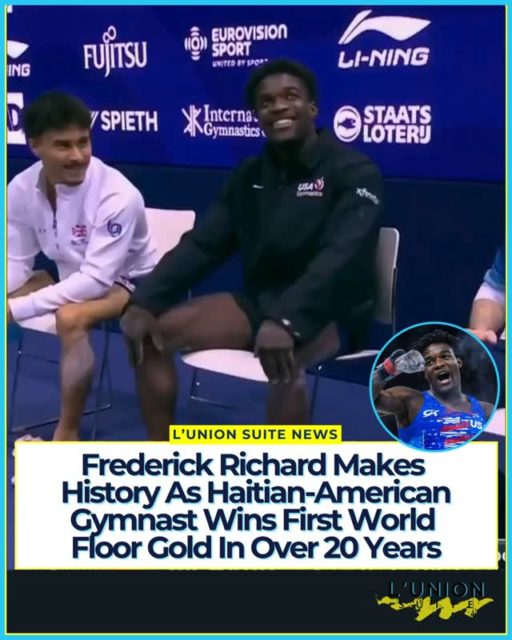The drought is over!! Frederick Richard etched his name into gymnastics history on Saturday, winning the men’s floor exercise gold medal at the 2026 World Championships and becoming the first American man to claim the world title on floor since Paul Hamm shared gold in 2003.
The 22-year-old Massachusetts native and University of Michigan product scored a commanding 14.633, edging defending world champion Jake Jarman of Great Britain (14.600) by a razor-thin 0.033 points. Olympic floor champion Artem Dolgopyat of Israel took bronze with 14.466. Richard’s powerful, clean routine, clean flairs, and a stuck finish, delivered the highest execution score of the final and sealed his first individual world title in front of a roaring Ahoy arena crowd that included legendary U.S. gymnast Simone Biles watching from the stands.
This victory adds to an already historic résumé. Richard, the youngest American man to win an individual World Championships medal, took all-around bronze at the 2023 Worlds in Antwerp and helped the U.S. men’s team win bronze at the 2024 Paris Olympics, ending a long medal drought for American men. He is also a multiple NCAA champion and the 2026 U.S. all-around and floor champion.
@Frederickflips roots run deep in the Caribbean. His father, Carl Richard, is Haitian, and his mother, Ann-Marie Richard, is from Dominica. Born in Boston and raised in Stoughton, Massachusetts, Richard has spoken openly about the strength he draws from his family’s immigrant journey and the pride he feels representing both the United States and his Haitian heritage on the world stage. In a sport where Black male gymnasts remain underrepresented at the elite level, his success continues to inspire a new generation of athletes across the Haitian and broader Caribbean diaspora.
After the competition, Richard reflected on the mindset that carried him: “I hope this is a lesson to everybody that you don’t have to wait to get the win to say you will be a champion. You don’t have to know when it’s going to happen or how it’s going to happen, but believing it every second of every day does pay off. I’m proof of that now.”
🎥 @Nbcolympics
#lunionsuite #haitianamerican