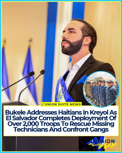 Salvadoran President Nayib Bukele on Thursday posted a video of his country’s military deployment to Haiti alongside a direct message written in Kreyol, stating that El Salvador has nearly finished sending more than 2,000 soldiers and equipment to the country.
In the video, which shows Salvadoran soldiers in full combat gear marching across an airport tarmac toward waiting aircraft, armored vehicles being loaded, helicopters secured onto cargo platforms, and large equipment being lifted by cranes, Bukele presented visual evidence of the mobilization he described in the accompanying text.
“This is not an operation against the Haitian people, nor an invasion of the country of Haiti,” Bukele wrote. “We are not a great power. We have no interest in coming to dominate the Haitian people, nor in laying hands on Haiti’s wealth.”
It comes days after four Salvadoran Air Force aviation technicians assigned to the GSF went missing following an ambush on their armored vehicle in the Croix-des-Bouquets area near Port-au-Prince on October 18. The men had been operating in non-combat roles focused on medical evacuations. No group has claimed responsibility.
Bukele said the primary goal is to bring the four technicians home, while also giving “a lesson” to the gangs “that make the Haitian people suffer, that kill people the population loves, that prevent them from living a normal, free life, without fear.”
He stated that El Salvador, a “modest country that is developing” is covering roughly 90 percent of the operation’s costs with its own funds, receiving only limited logistical help from other countries. Drawing a parallel to El Salvador’s own past experience with gang violence, he wrote that his country endured more than 200 years of violence and instability before achieving peace. He stressed that El Salvador’s troops did not come “to make money” but “to fight against the wicked,” adding that justice and peace have no price.
The deployment has been coordinated with Haitian interim Prime Minister Alix Didier Fils-Aimé, who spoke with Bukele by phone and reaffirmed cooperation on security and the search for the missing technicians.
#lunionsuite #haitianamerican